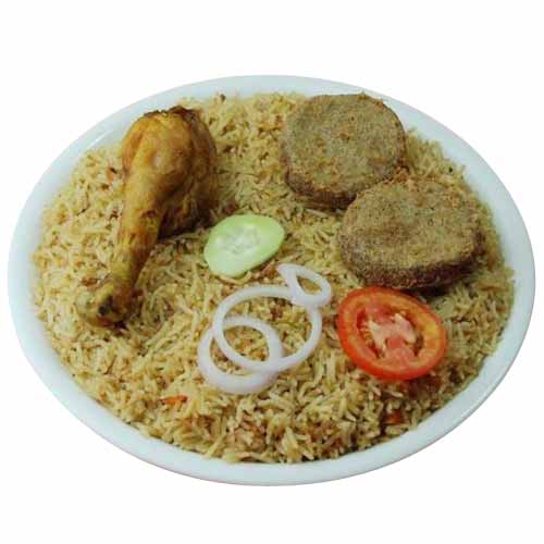 Single Choice (Rice, Your Choice Chicken Piece, Two Shami Kabab, Fresh Salad & Raita)