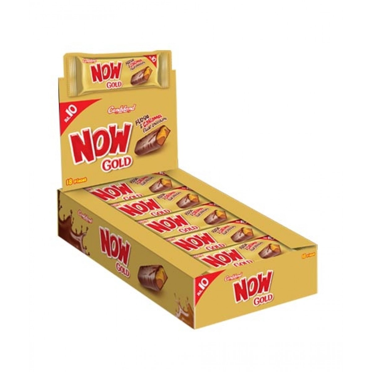 Now Chocolate Gold 18 Gm Pack Of 18